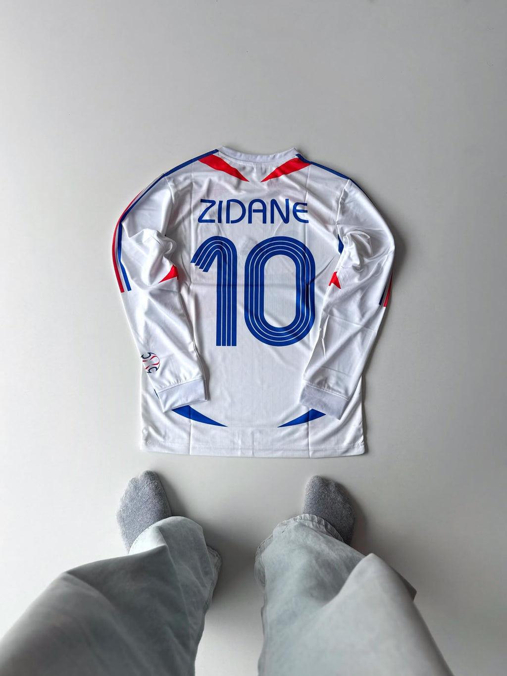 FRANCE 2006 AWAY KIT ZIDANE FULL SLEEVE