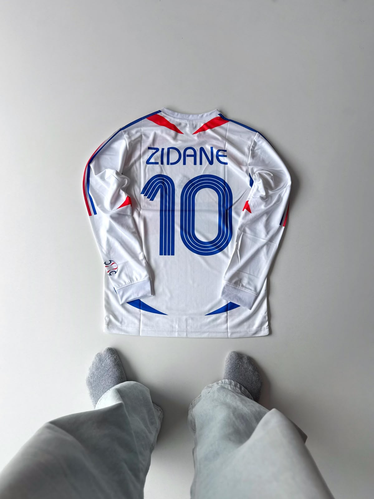 FRANCE 2006 AWAY KIT ZIDANE FULL SLEEVE