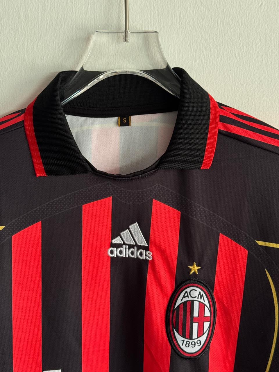 AC MILAN 2008/09 HOME KIT EMBROIDERY FULL SLEEVE - KAKA