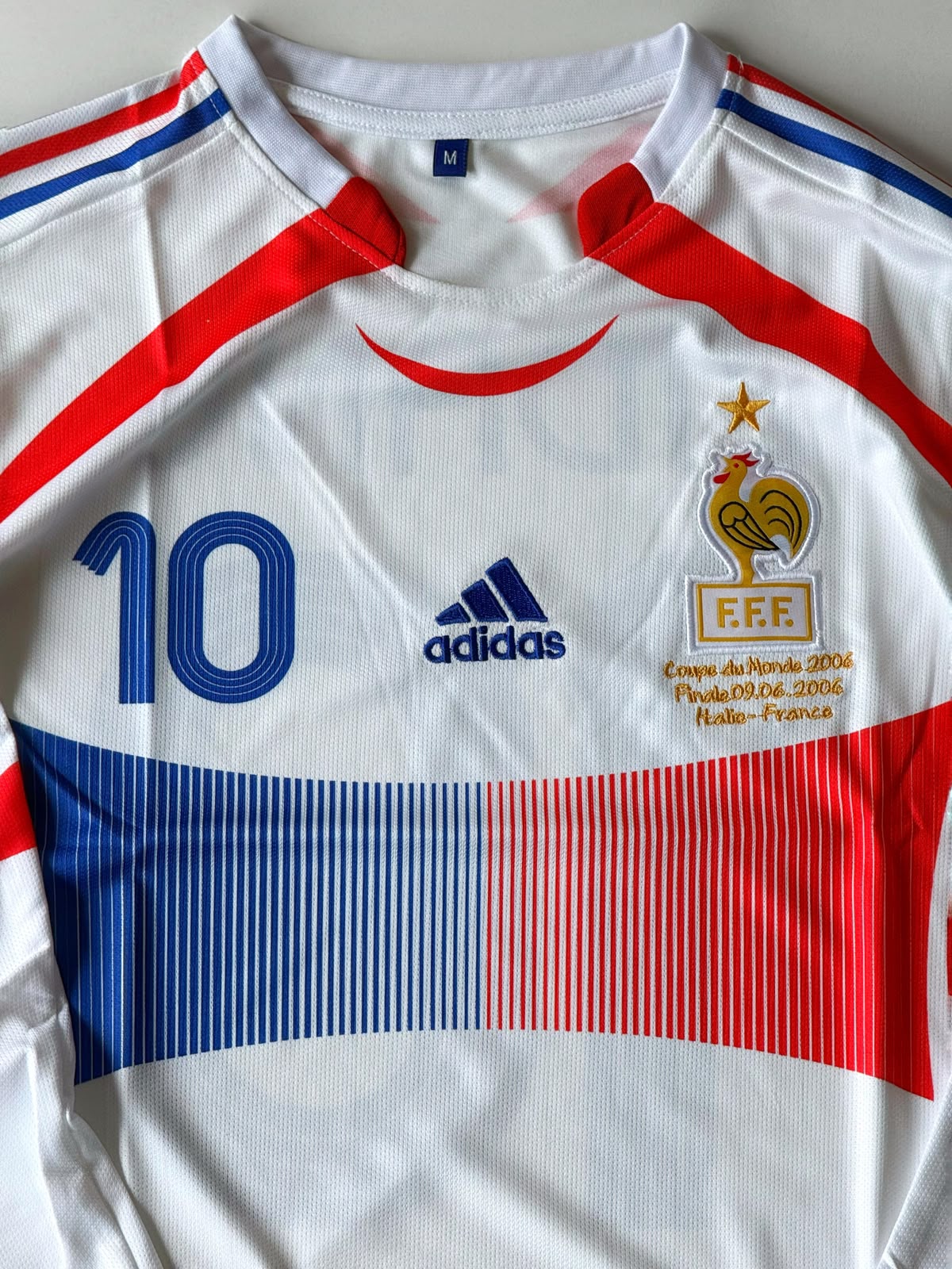 FRANCE 2006 AWAY KIT ZIDANE FULL SLEEVE