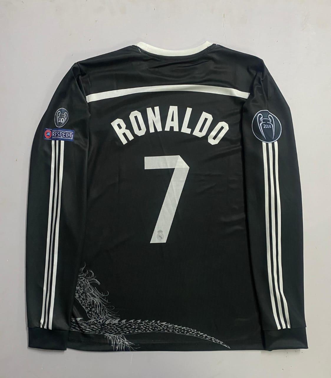 REAL MADRID 2014/15 AWAY FULL SLEEVE EMBROIDERY - RONALDO