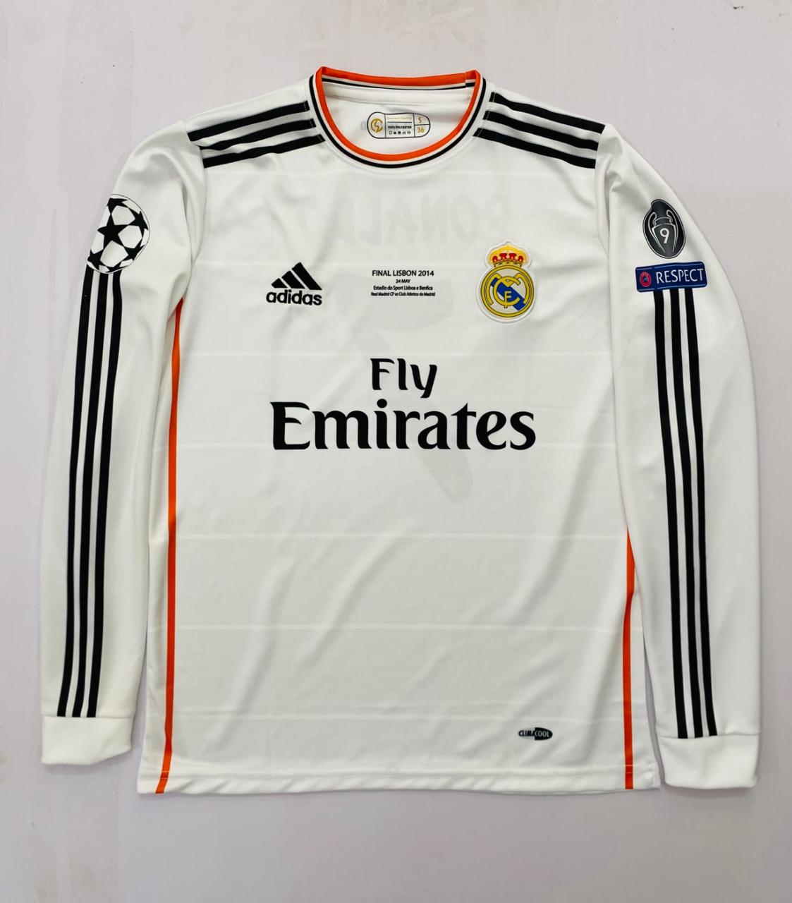 REAL MADRID 2014/15 HOME FULL SLEEVE EMBROIDERY - RONALDO